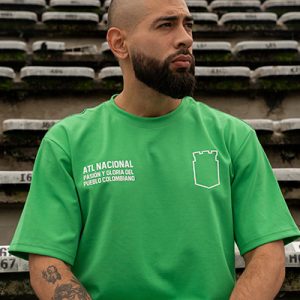 Camisa Pasión y gloria del pueblo colombiano verde