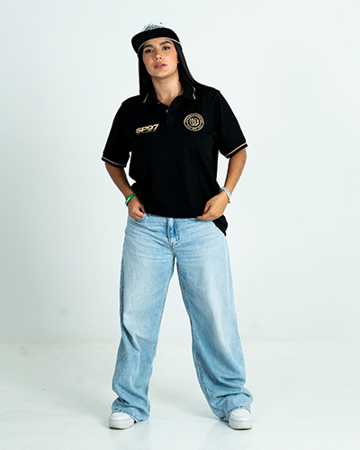 Camisa Polo LDS SP97 Negra