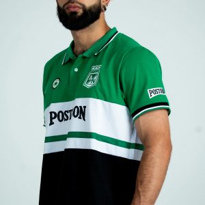 Camiseta Polo Converse blanca y verde