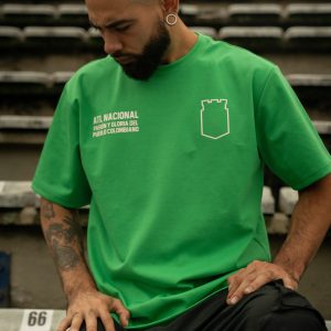 Camisa Pasión y gloria del pueblo colombiano verde